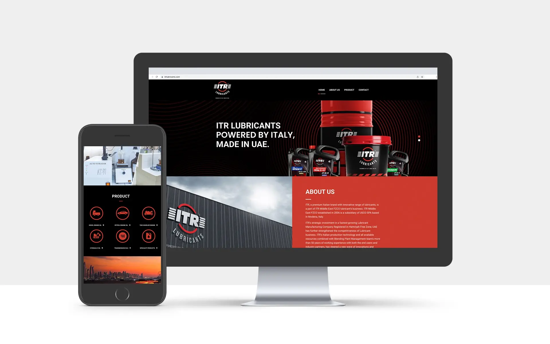 ITR Lubricants Website Developement